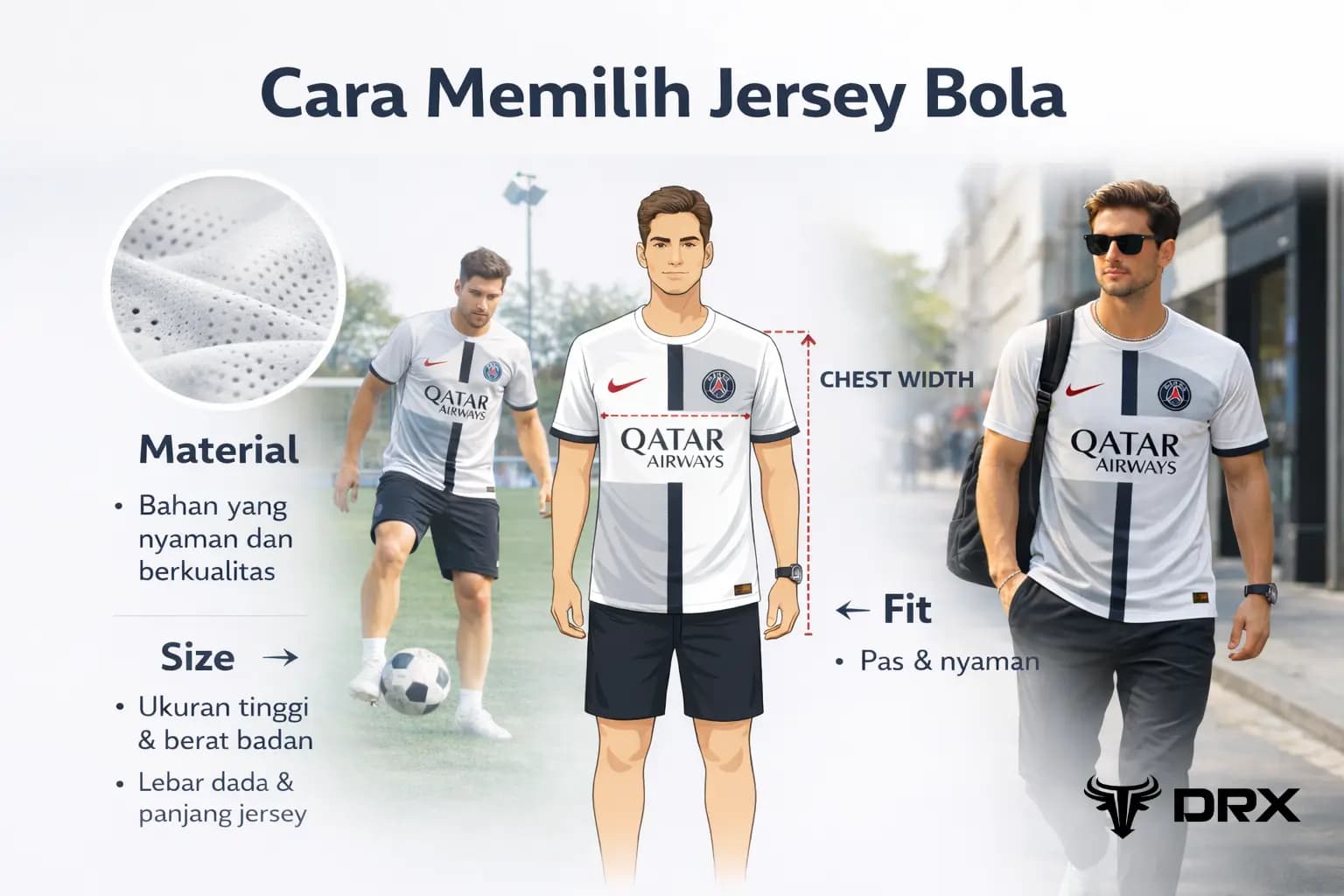 Cara Memilih Jersey Bola Nyaman untuk Latihan, Main Santai, dan Aktivitas Harian