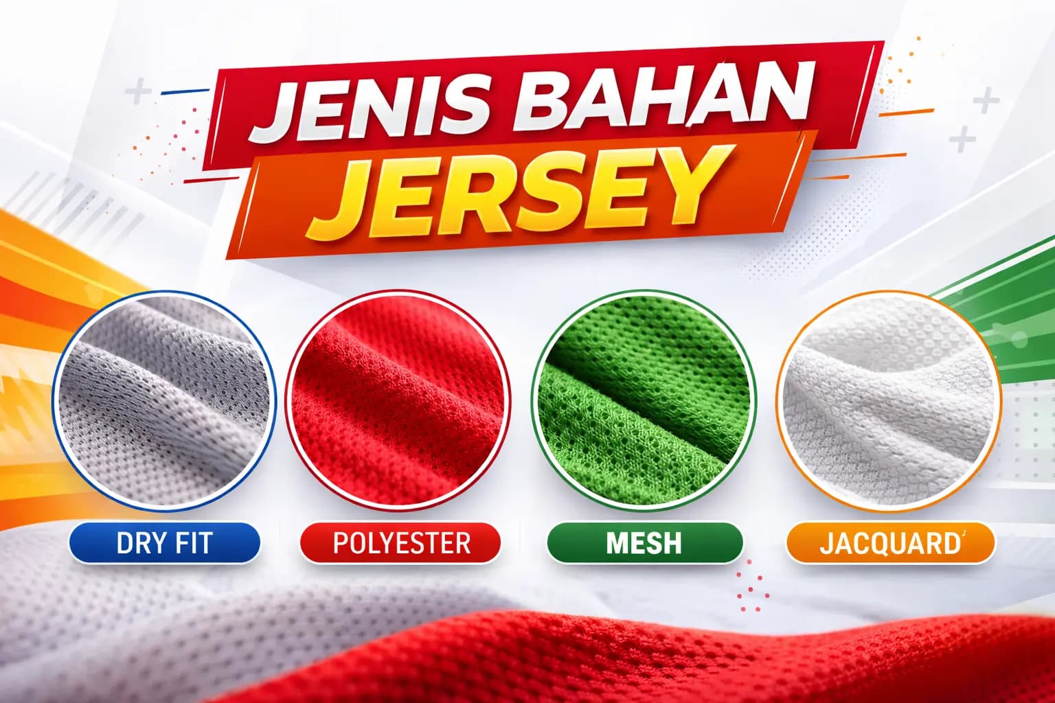 Jenis Bahan Jersey Terbaik untuk Olahraga di Indonesia (Lengkap & Terbaru 2026)