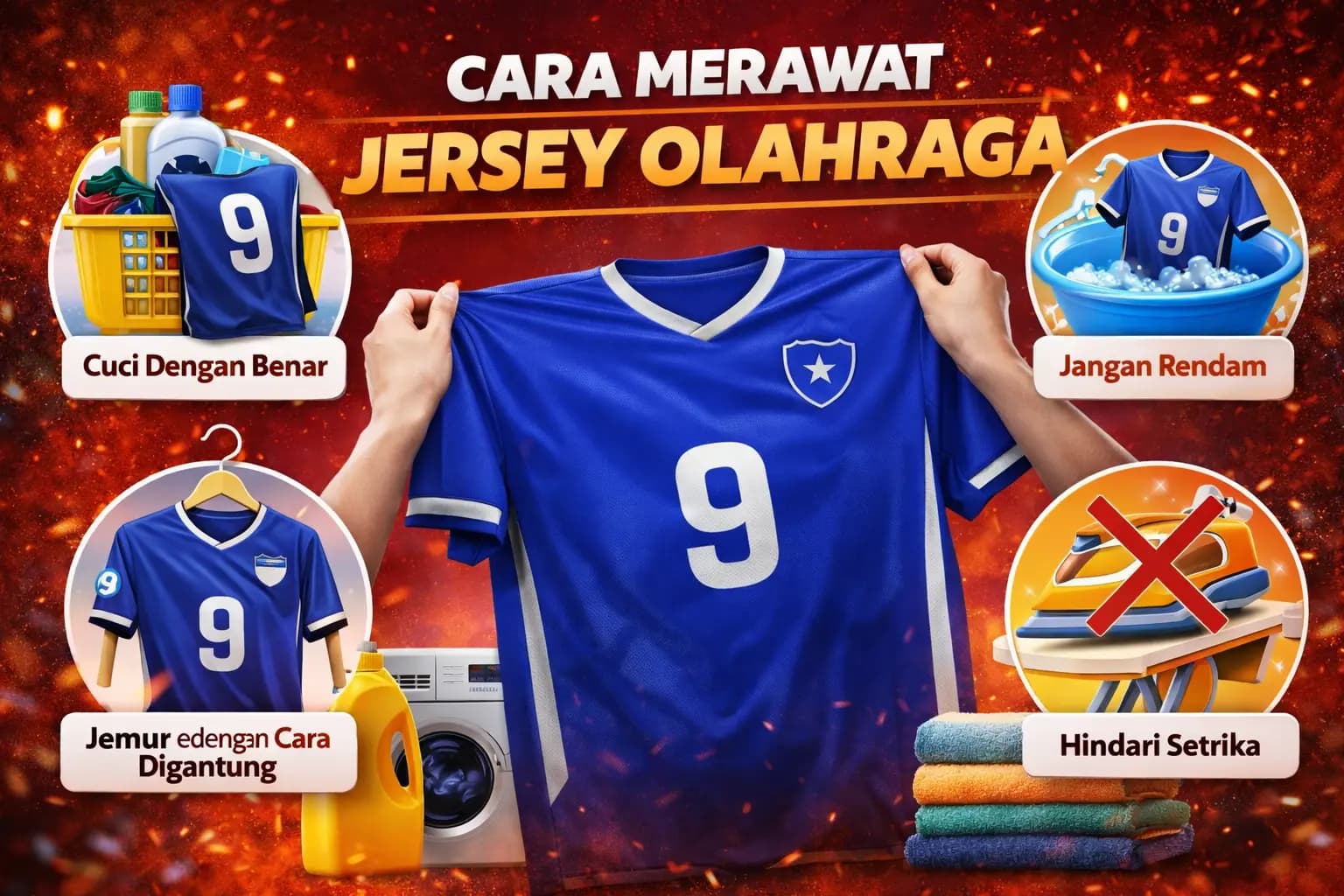 Cara Merawat Jersey Olahraga Agar Awet, Tidak Bau, dan Tetap Nyaman
