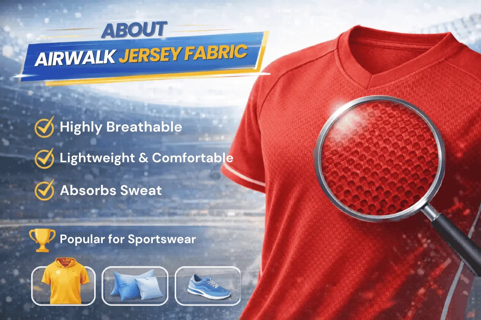 Airwalk Jersey Material: Definition, Characteristics, Advantages, and Why It’s Suitable for Sports Jerseys