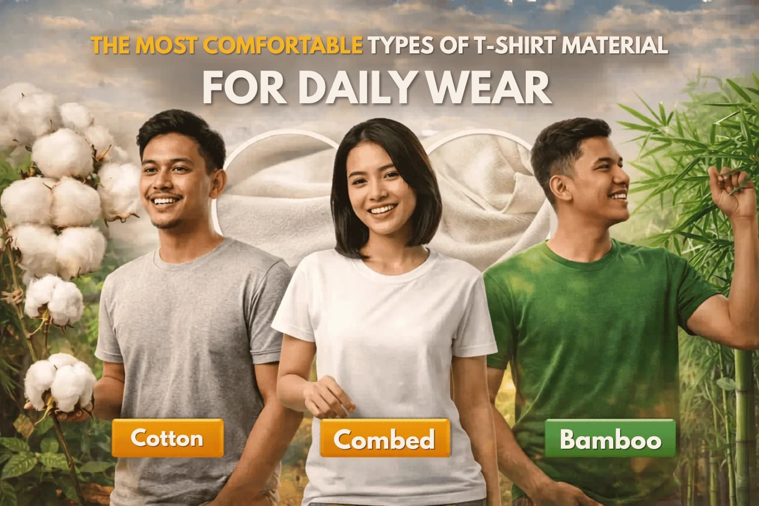 Types of The Most Comfortable TShirt Material: Tips on Choosing The Best Fabric