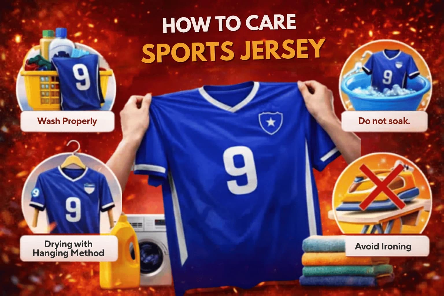 How To Maintain Sport Jersey To Make It Durable, Odorless, And Still Comfortable