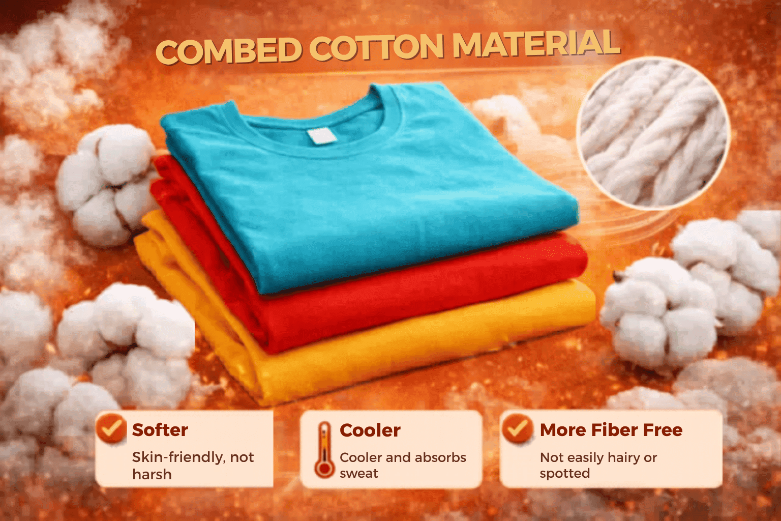 Combed Cotton Material: Definition, Type, Advantages & Suitable for Sportswear?