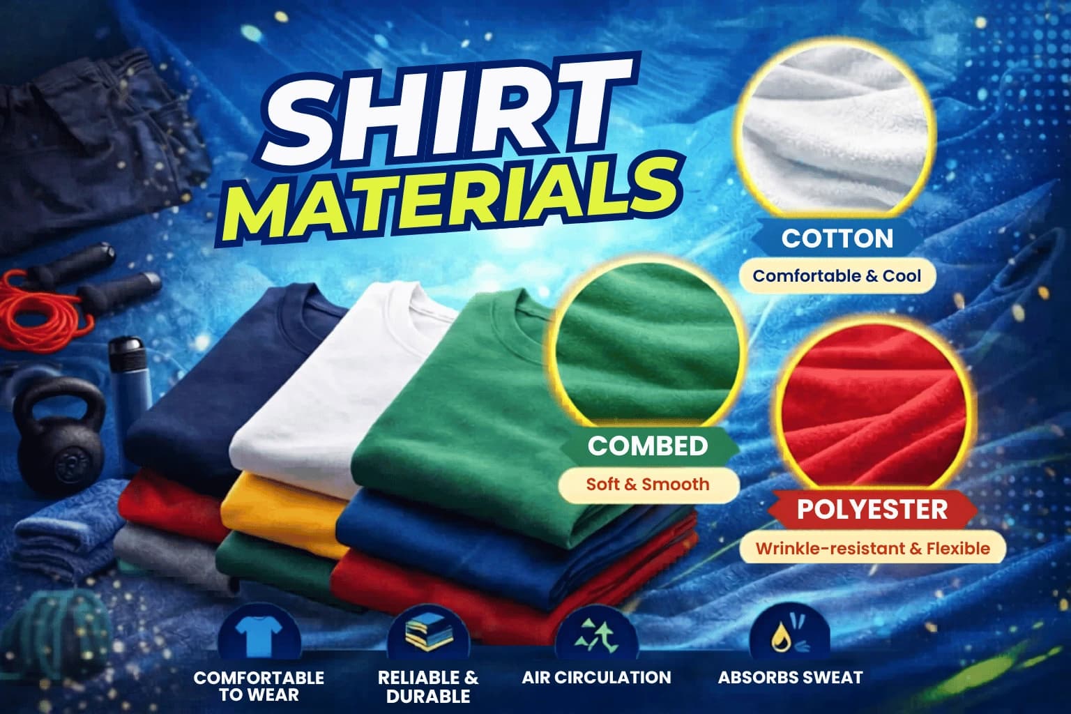 Best T-Shirt Material: 7 Best Types for T-Shirt & Jerseys