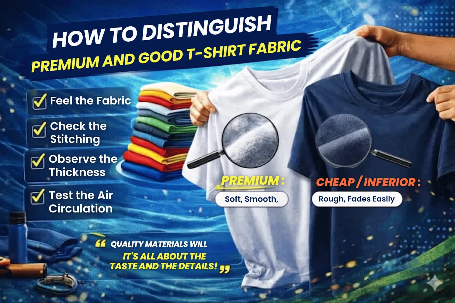 How to Distinguish Between Premium and Good T-Shirt Material: A Complete Guide for Beginners & Brands