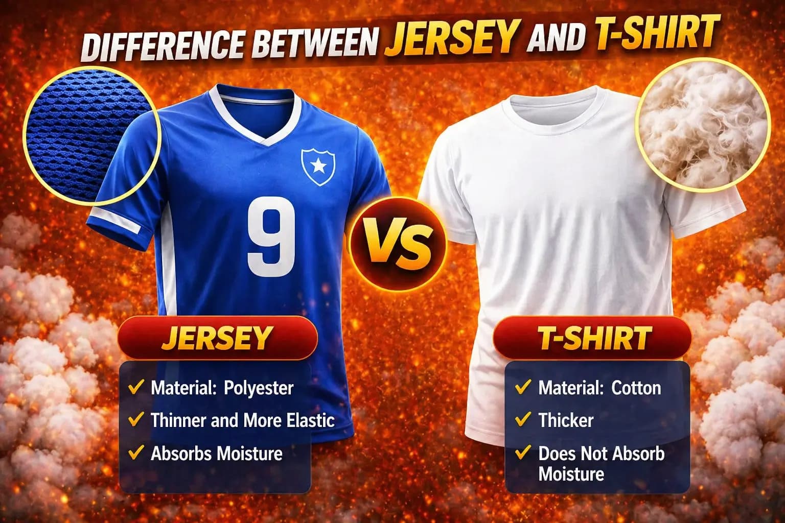 Difference Between Jersey and T-Shirt: Don’t Choose the Wrong One!