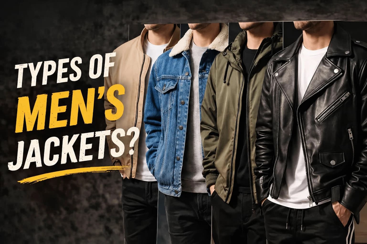Types of Men’s Jackets: A Complete Guide to Choosing Comfortable & Stylish Ones