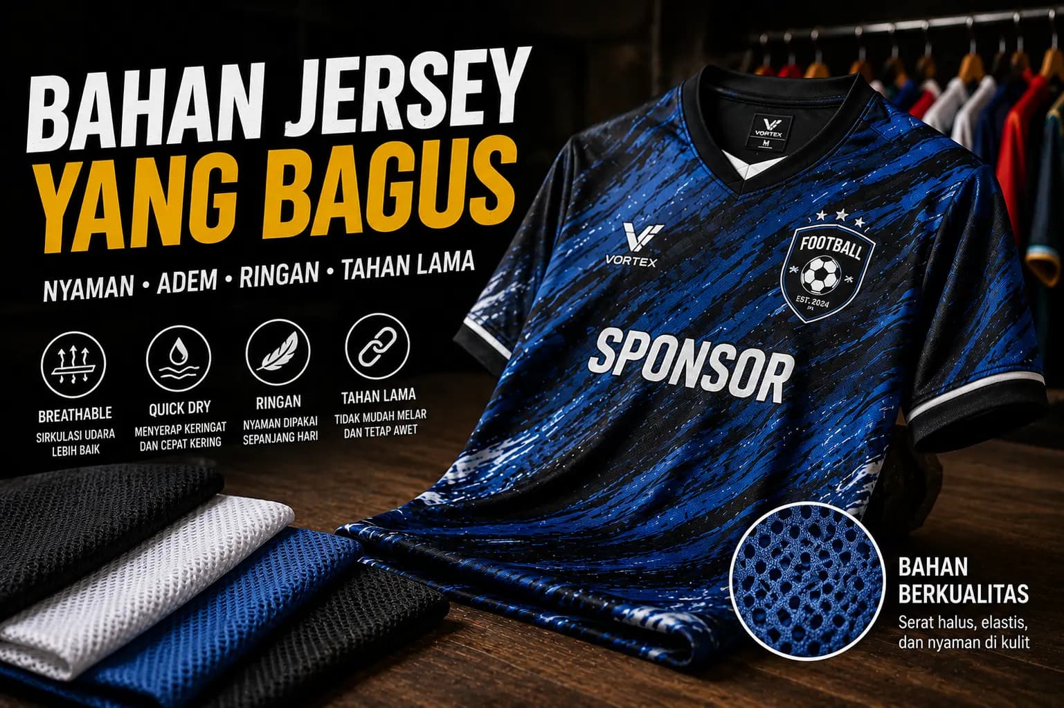 Bahan Jersey yang Bagus: Panduan Lengkap Memilih yang Adem, Nyaman, dan Tidak Bikin Nyesel