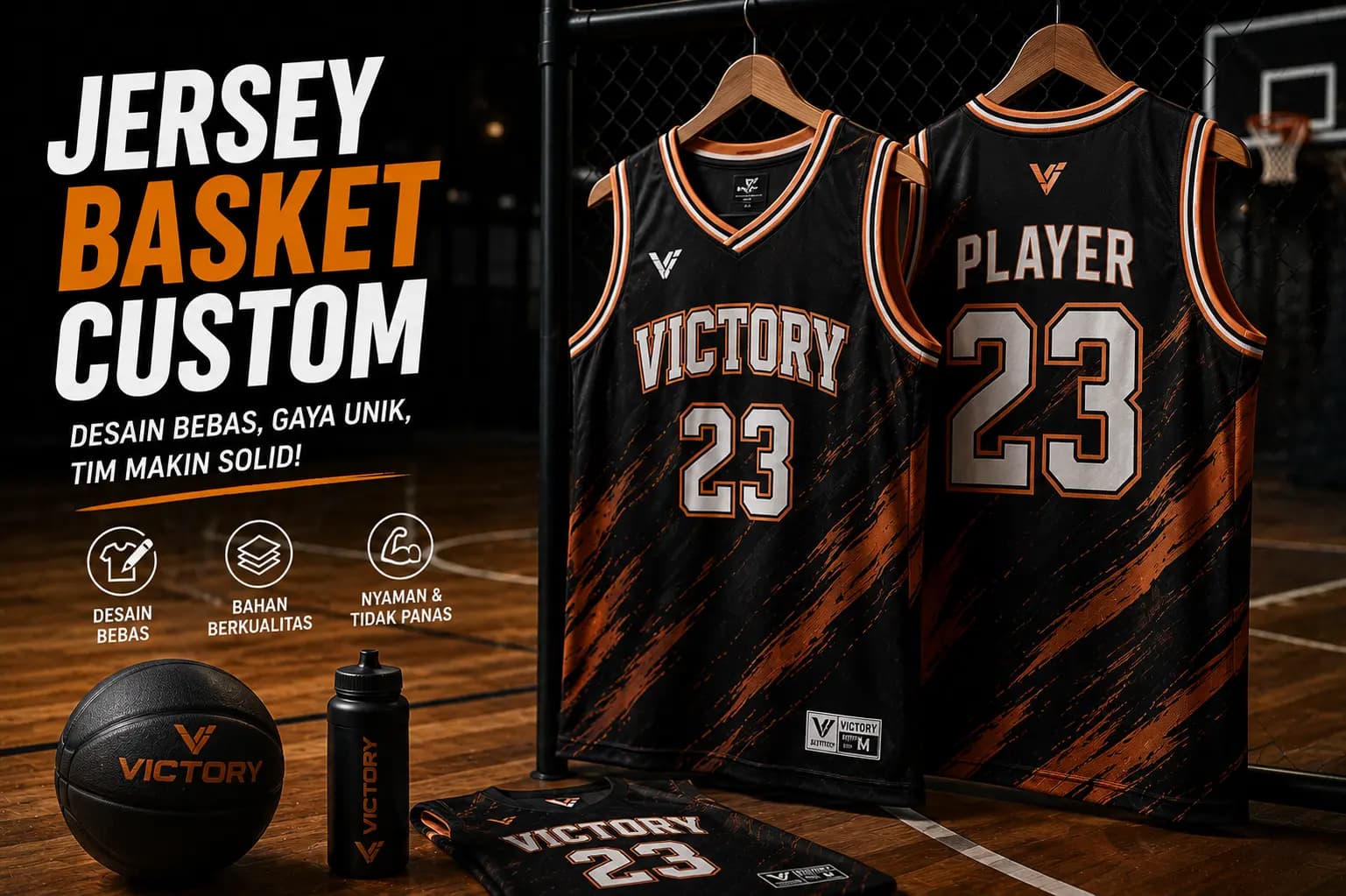 Jersey Basket Custom: Tampil Lebih Solid, Modern, dan Profesional