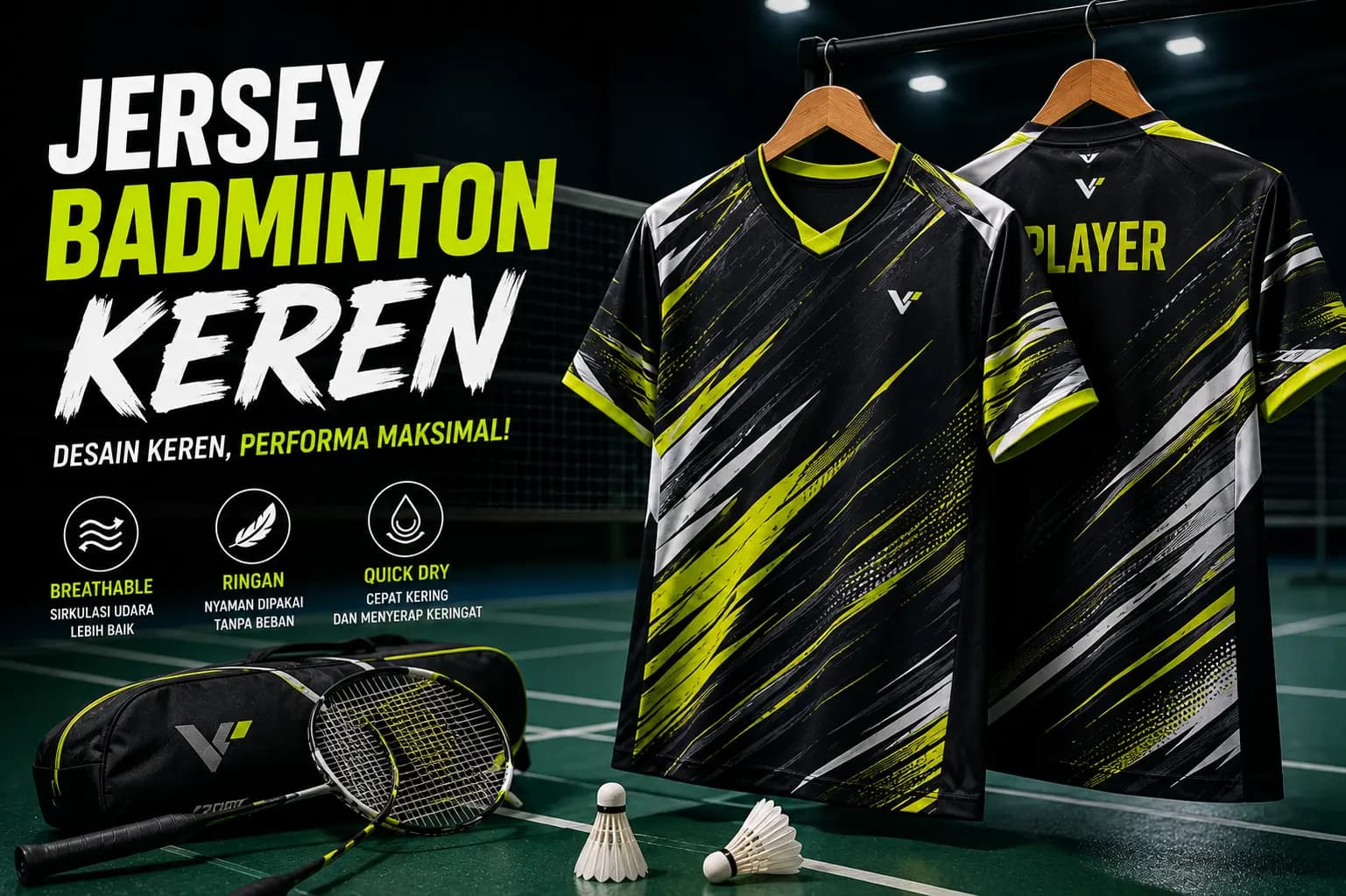 Jersey Badminton Keren: Tips Memilih Desain yang Nyaman, Premium, dan Bikin Percaya Diri