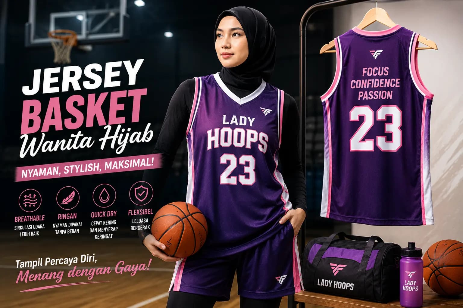 Jersey Basket Wanita Hijab: Nyaman, Stylish, dan Tetap Sporty